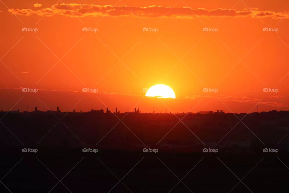 sunset orange