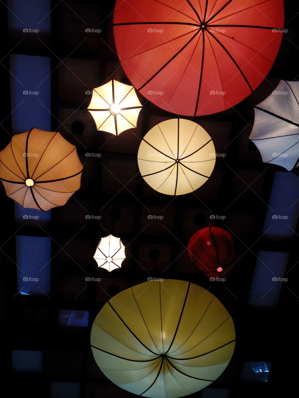 Colorful lantern design. Typical from Southeast Asia