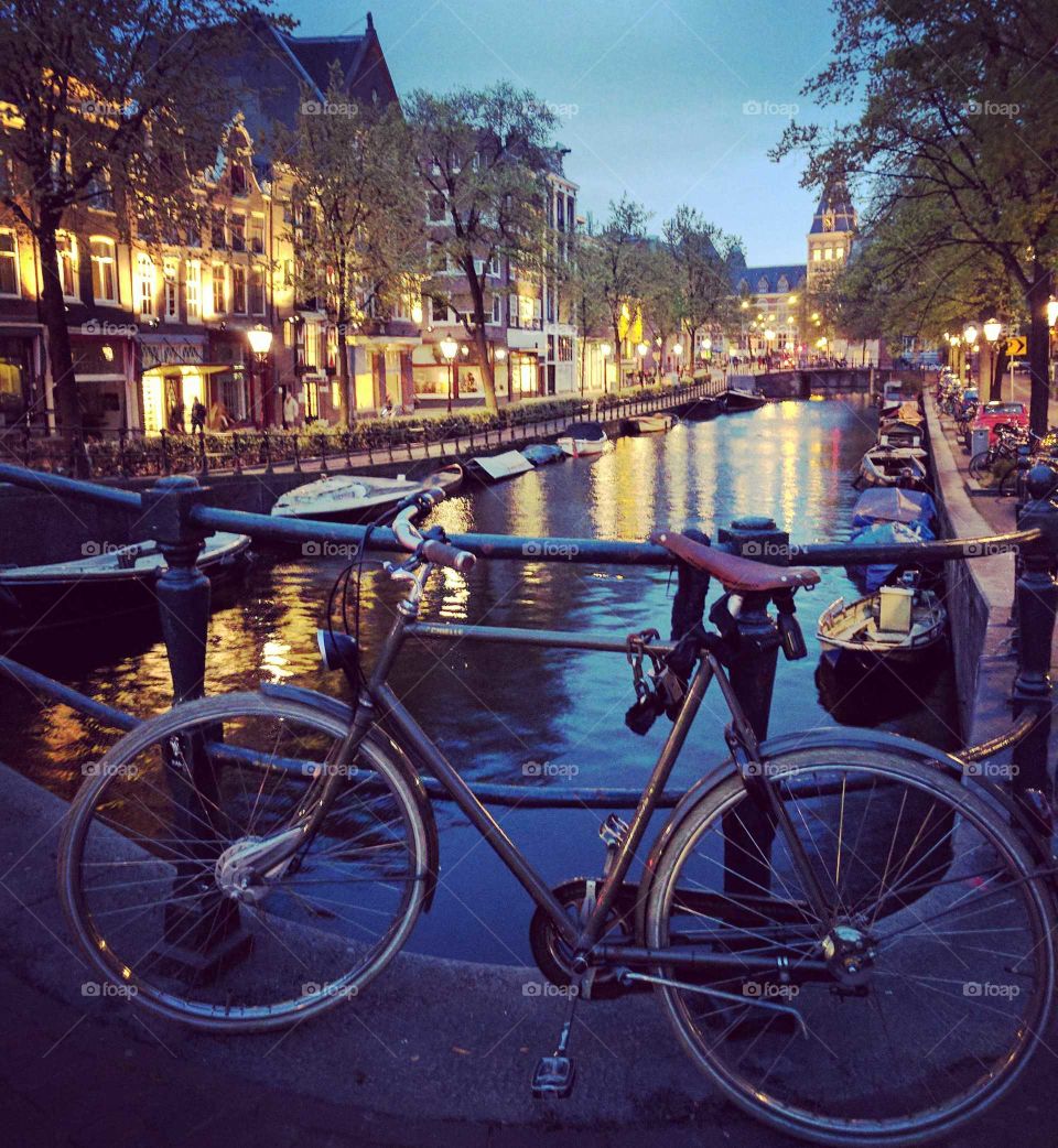 Amsterdam canal, spring 2017