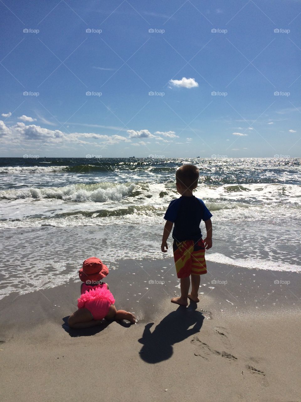 Kids on the beach 