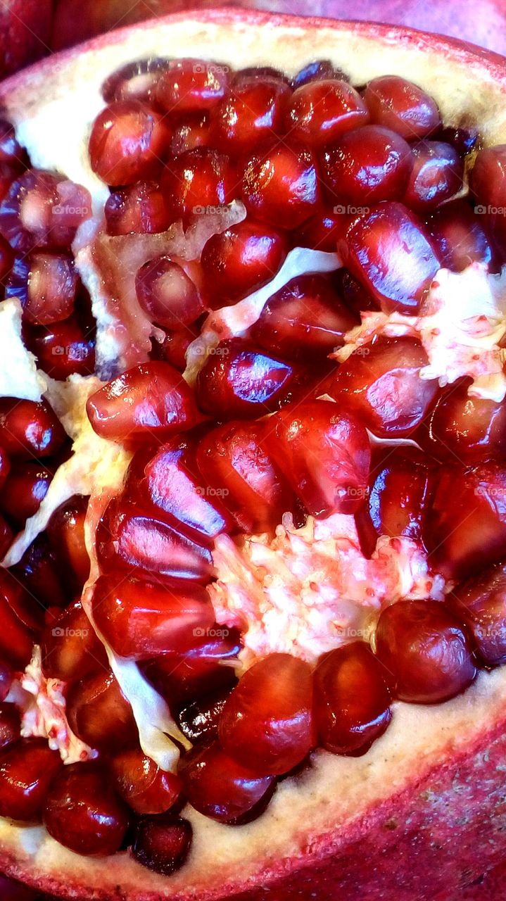 Inside pomegranate