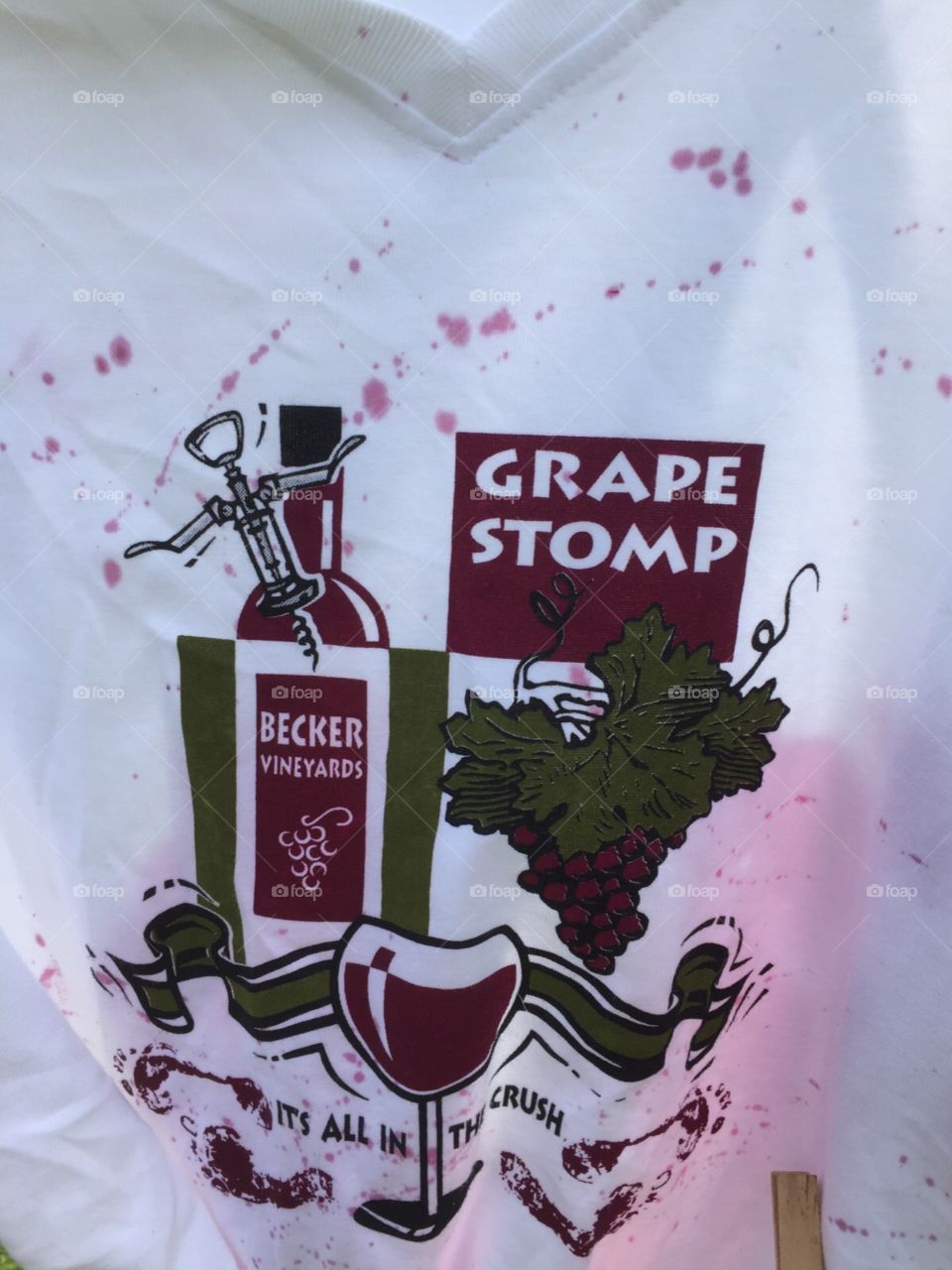 Grape stomping shirt