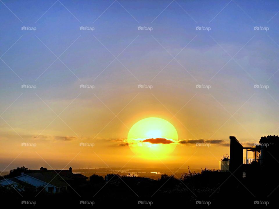 Foap Mission Sunsets! Brilliant California Coastal Sunset With Clouds,