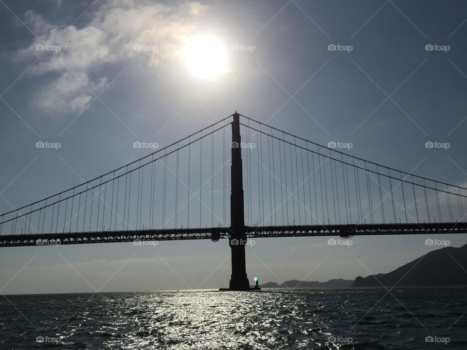 Golden Gate Bridge Sun