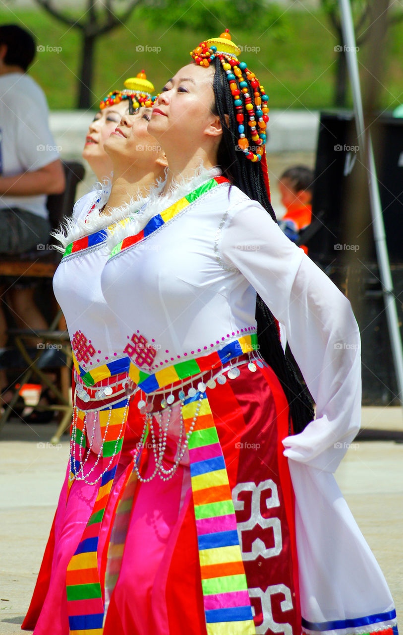 Asian Dancers . Asian American Heritage Festival held at the Kensico Dam Plaza in Valhalla, New York on May 30, 2015.