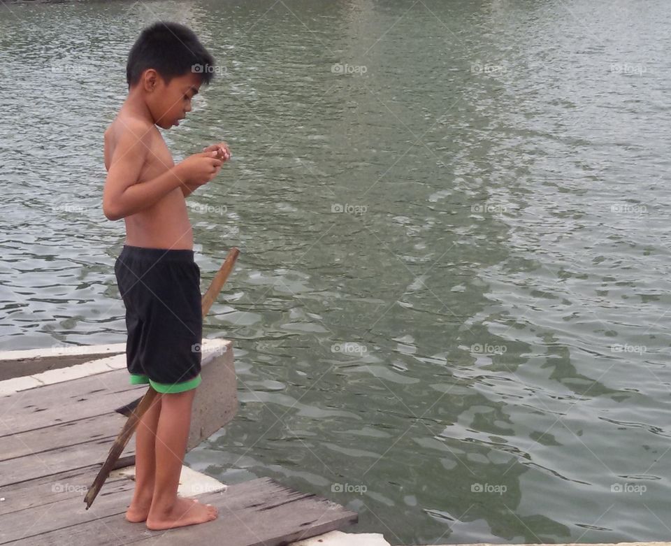 Fishing in traditional way