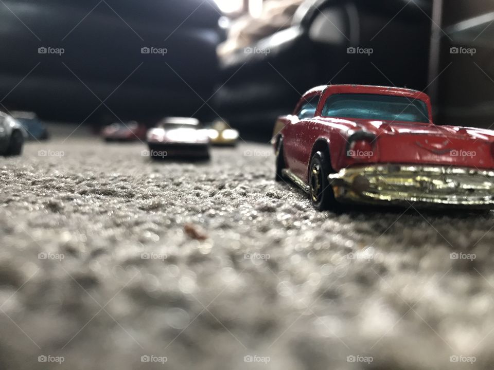 Carpet Racing!! Watching my son play with his cars and got down on his level... I’ve entered his world.