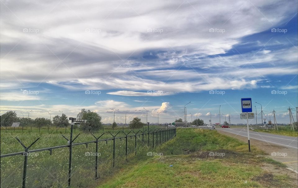 clouds and landscape