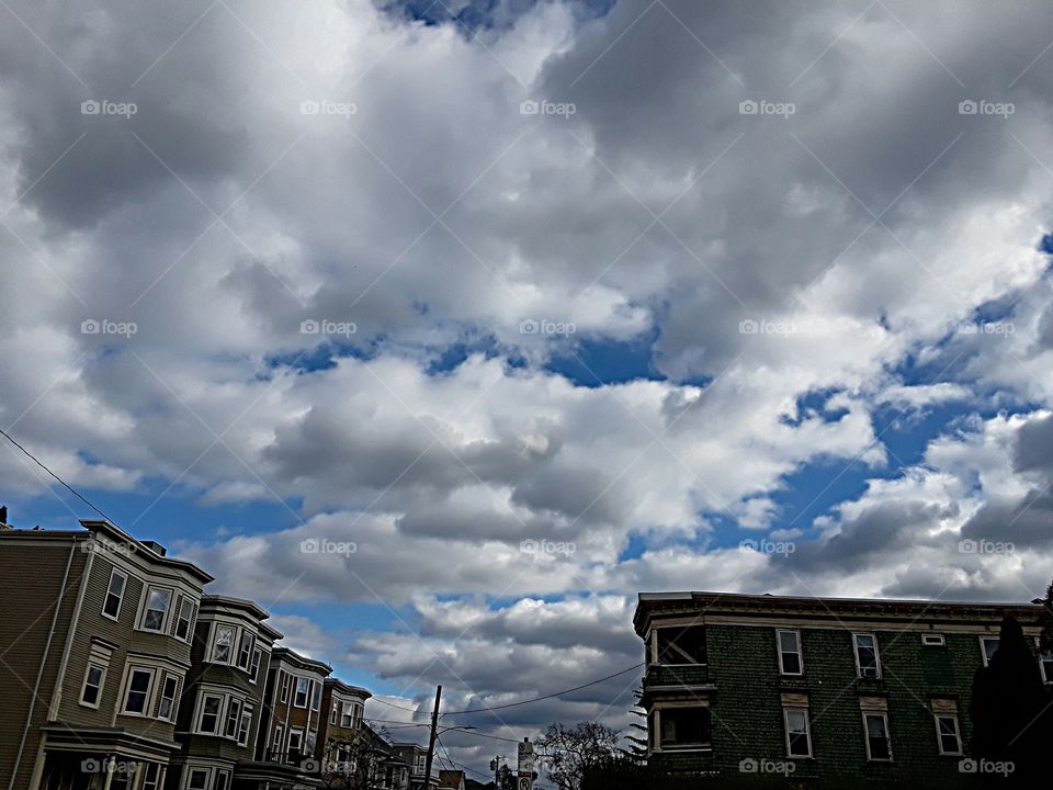 Incredible Cloud formations over South Boston