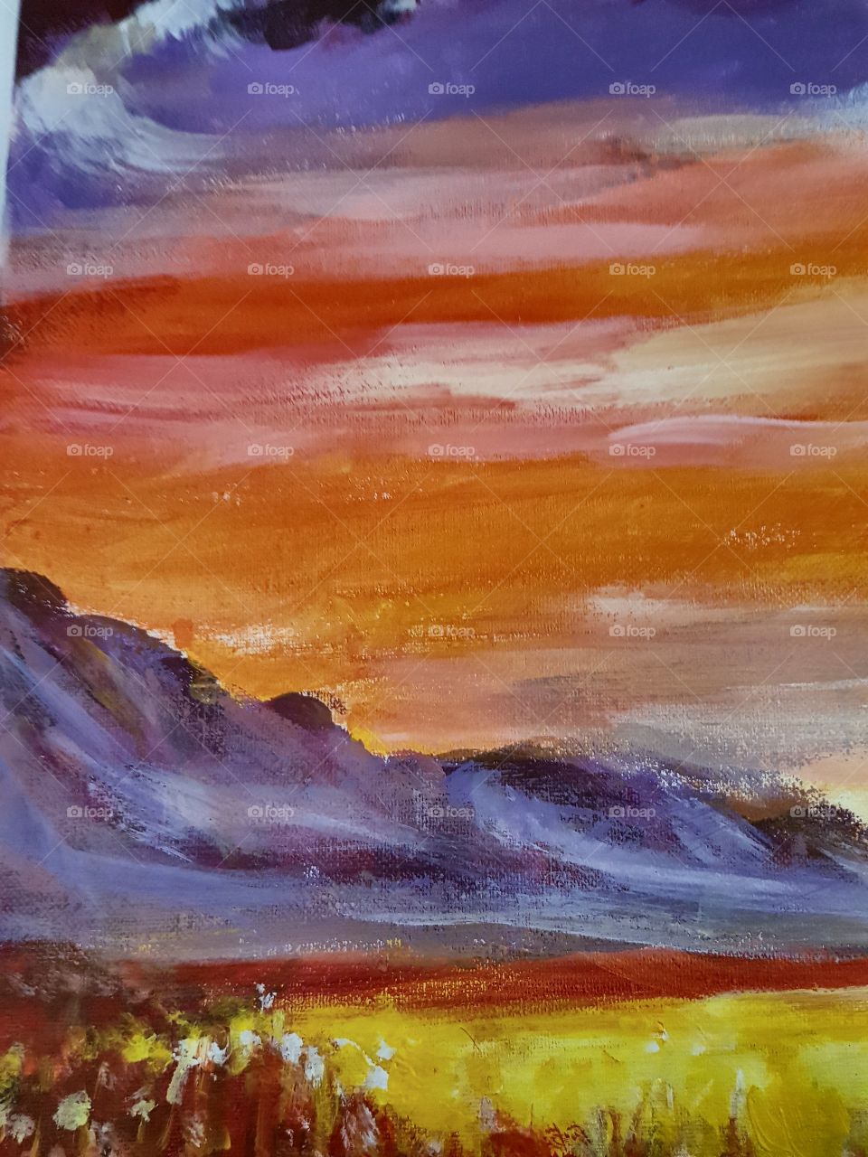 Painted mountain 