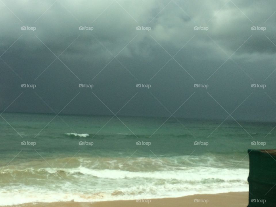 Ominous storm sky Sri Lanka 