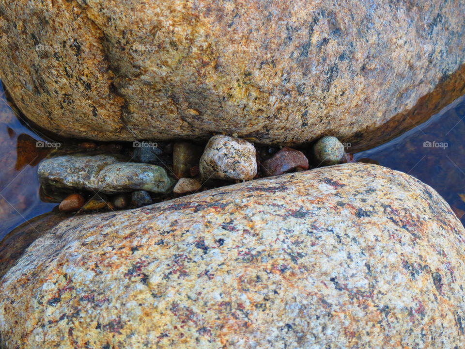 Stones. Adirondack River Rocks
