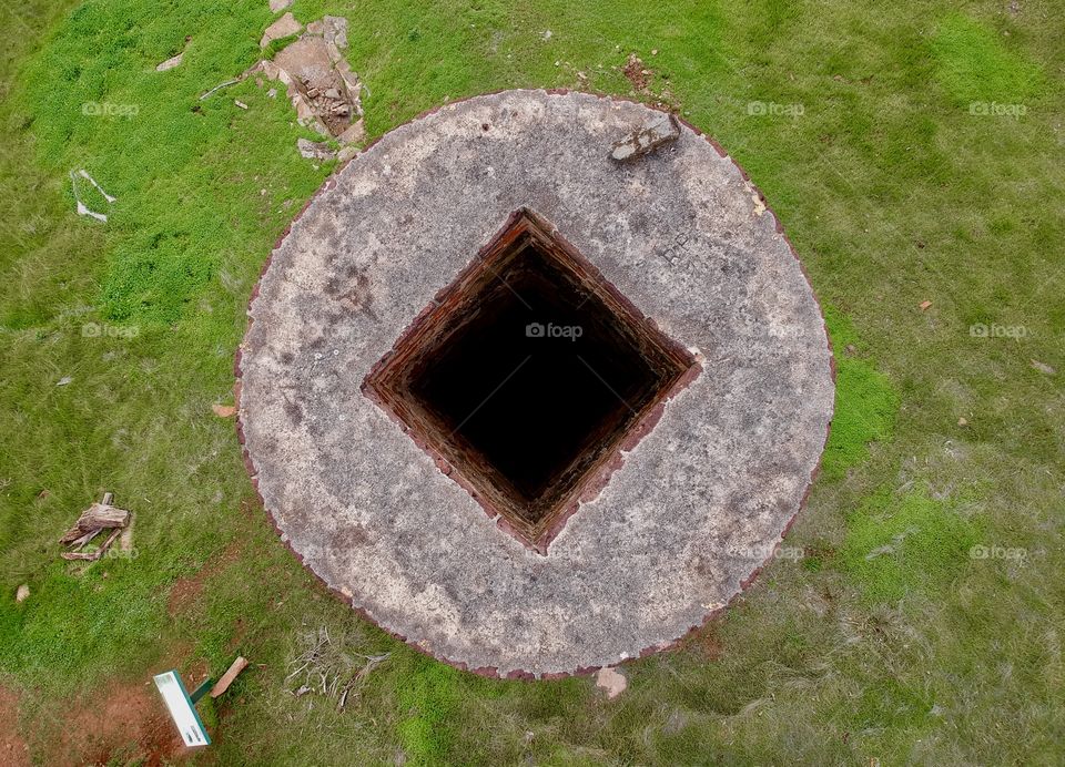 Glen Osmond Smelter Chimney from directly above