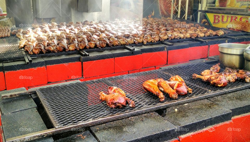 Producing chicken in quantity at the state fair