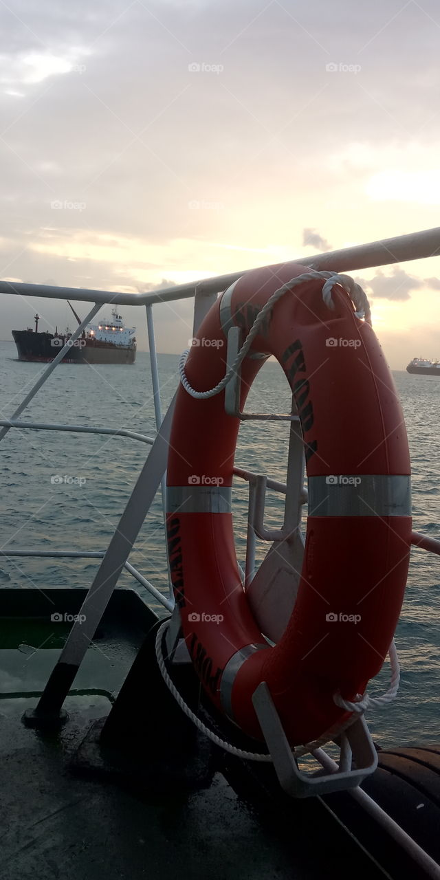 the ship and the bouy