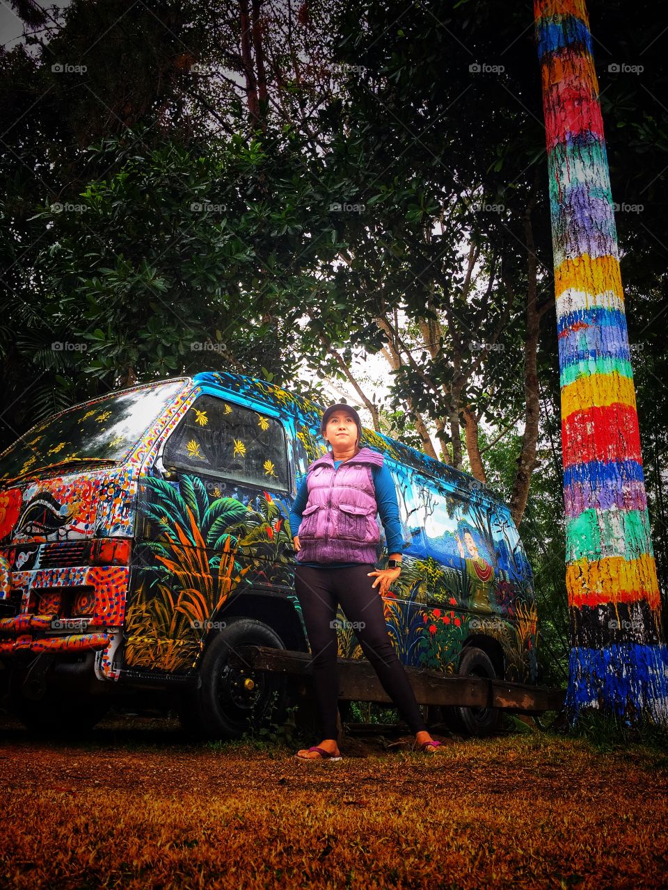 Van colorful 
