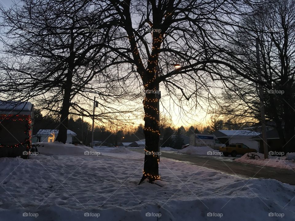 Sunset in Maine 