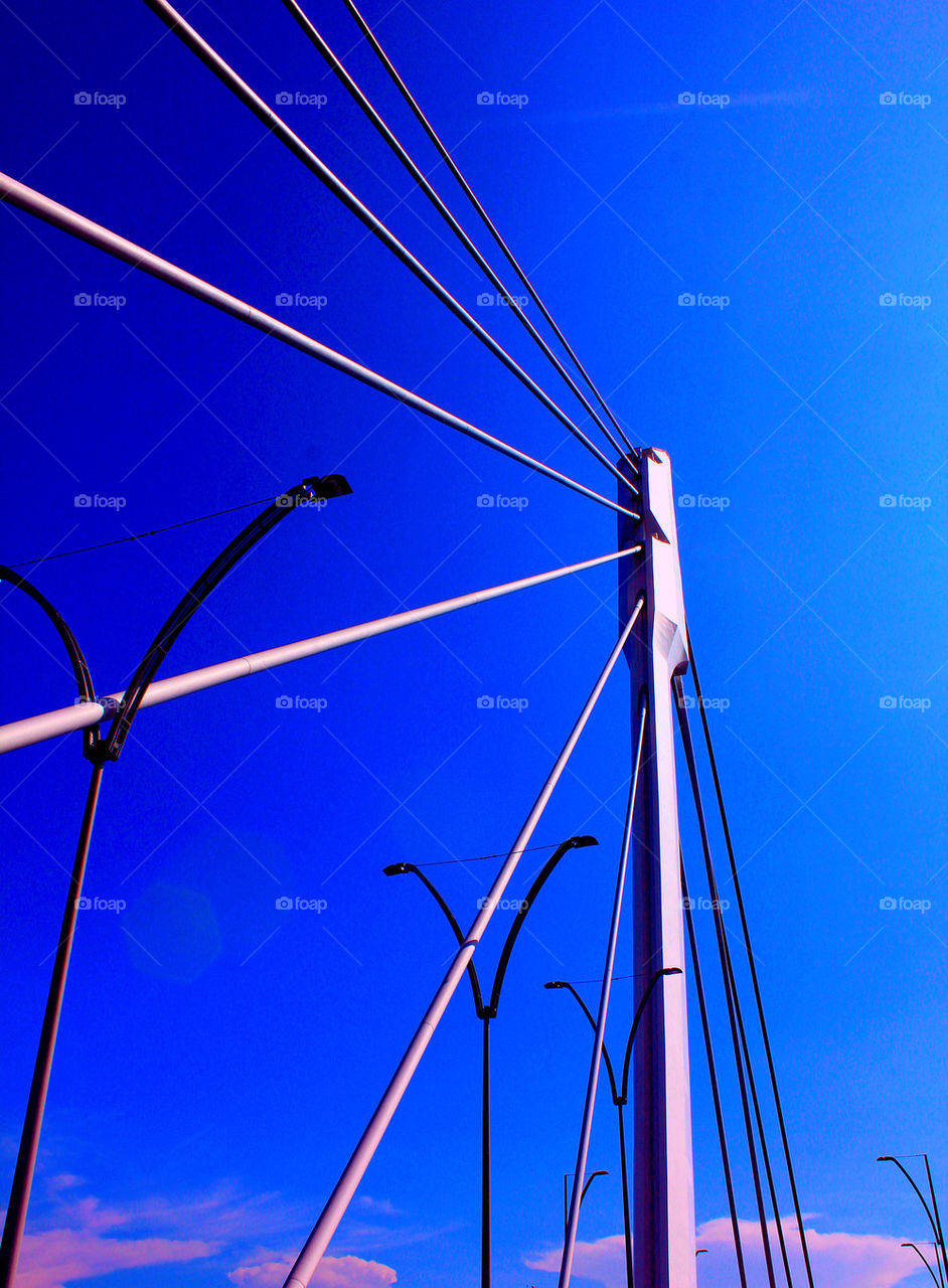 Blue sky and bridge