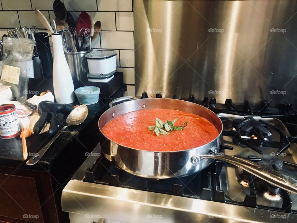 Tomato sauce in the works 