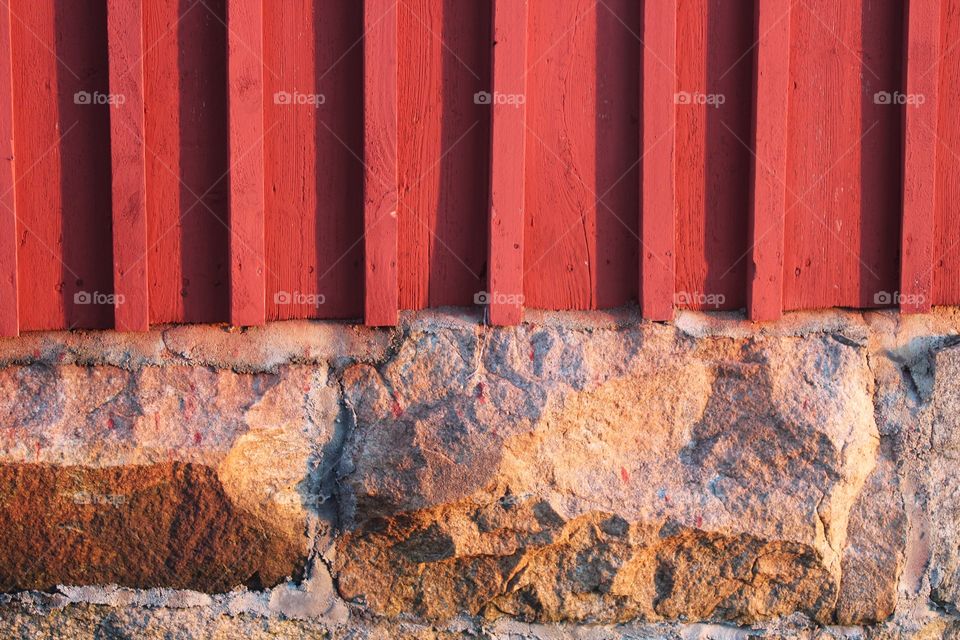 Close-up of red wall