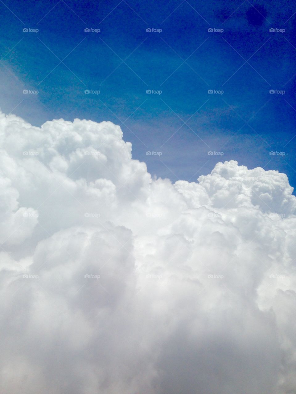 Fluffy Clouds. On the way to Costa Rica
