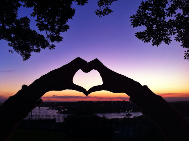 Silhouette heart