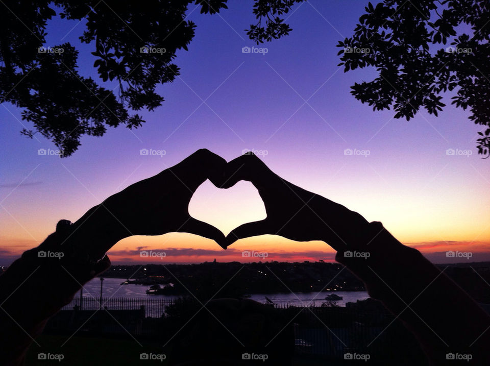 Silhouette heart