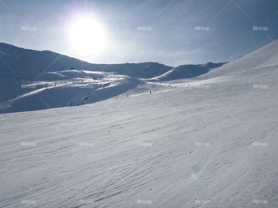 Winter mountains