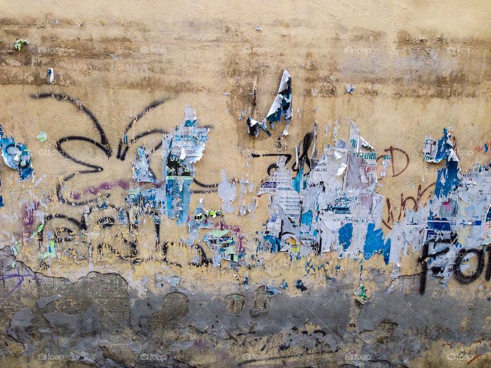 Street wall, Sanremo, Italy.