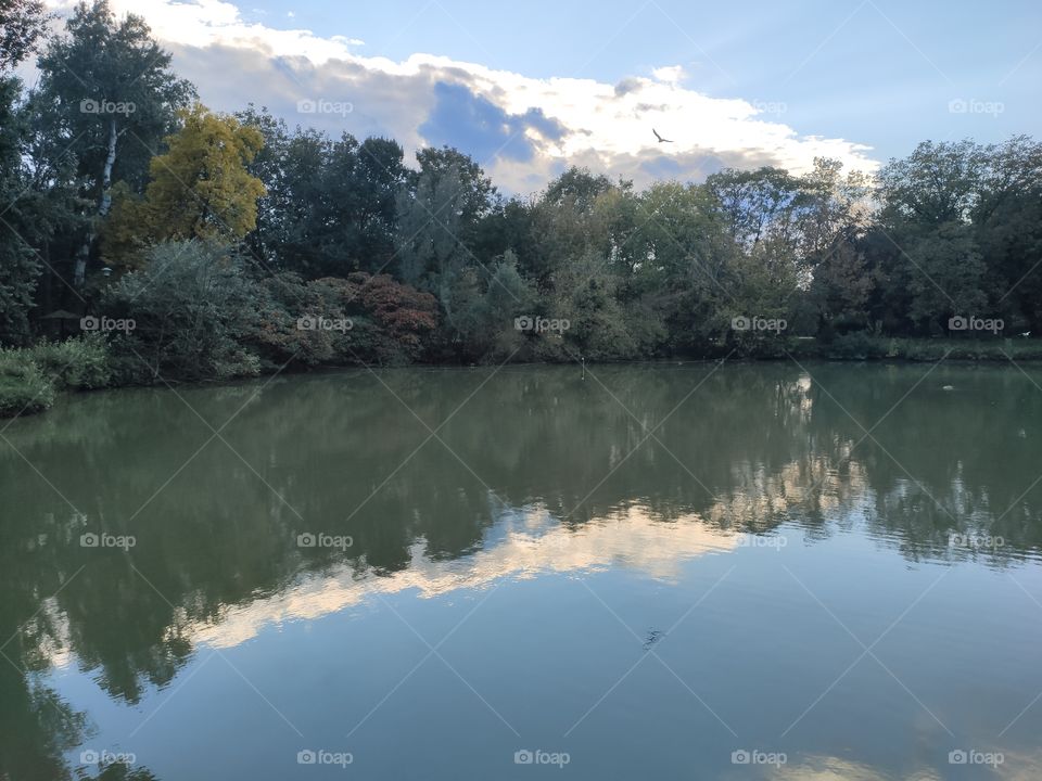 Belgrade Serbia Ada Ciganlija lake in the afternoon
