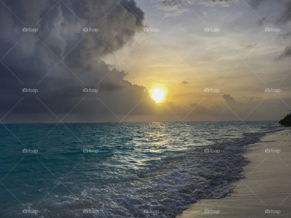 Maldivs sunset
