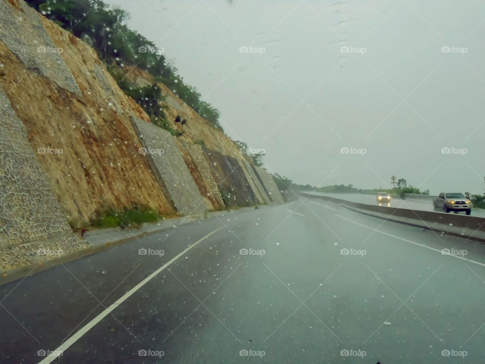 Rainy Day on the Highway