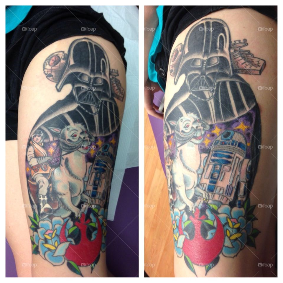 My Star Wars Leg Tattoo