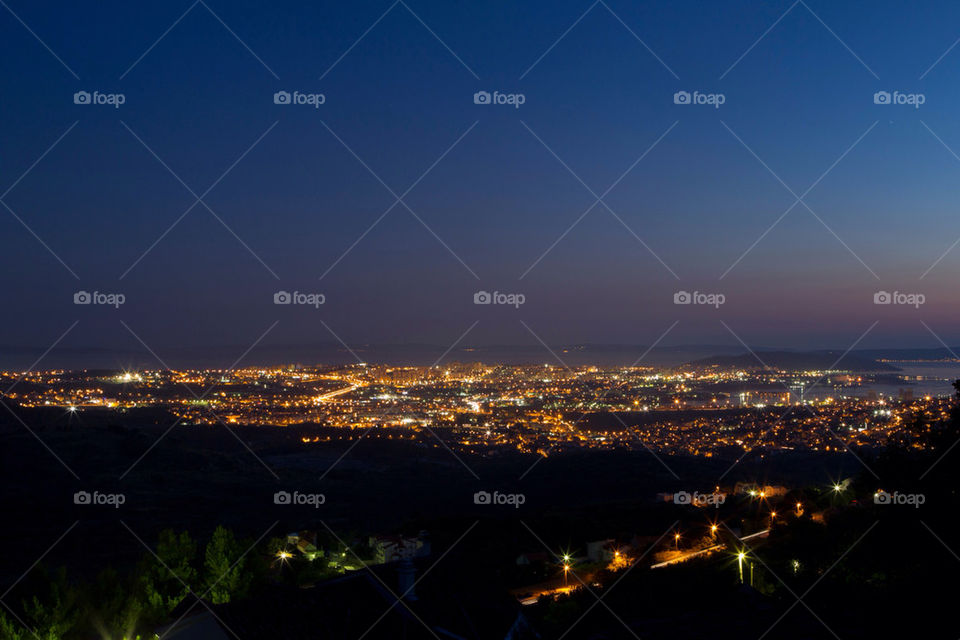 night lights view croatia by splicanka