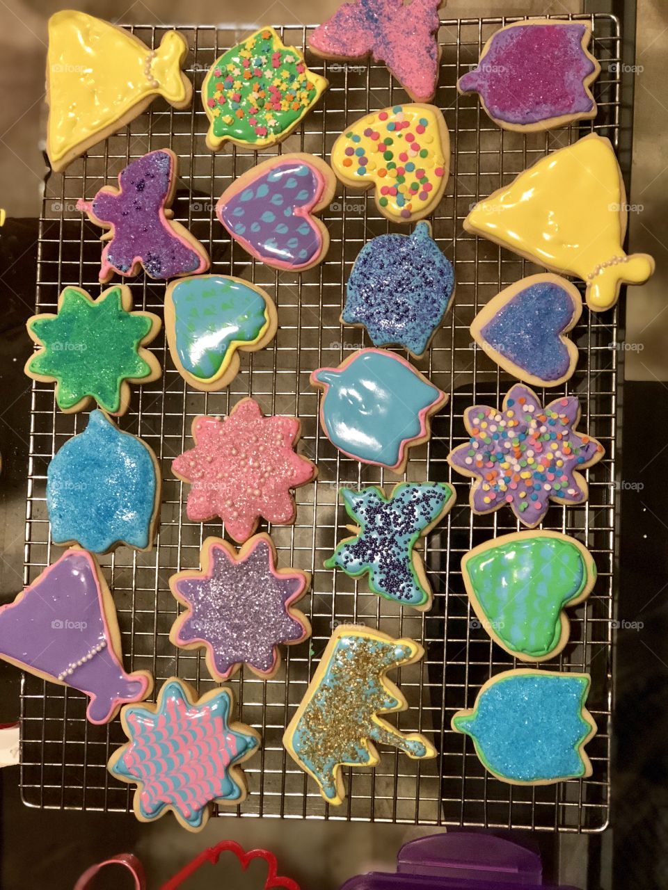 Children’s sugar cookies display 