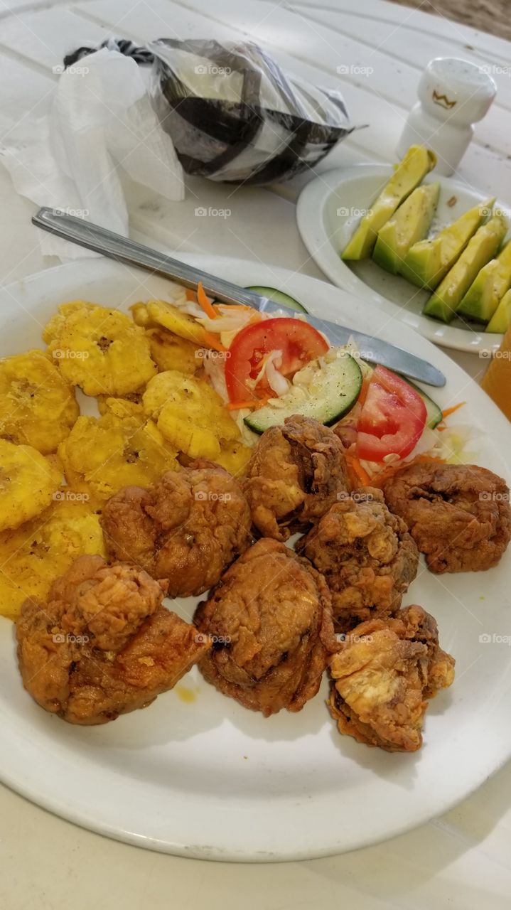 plantains with chicken
