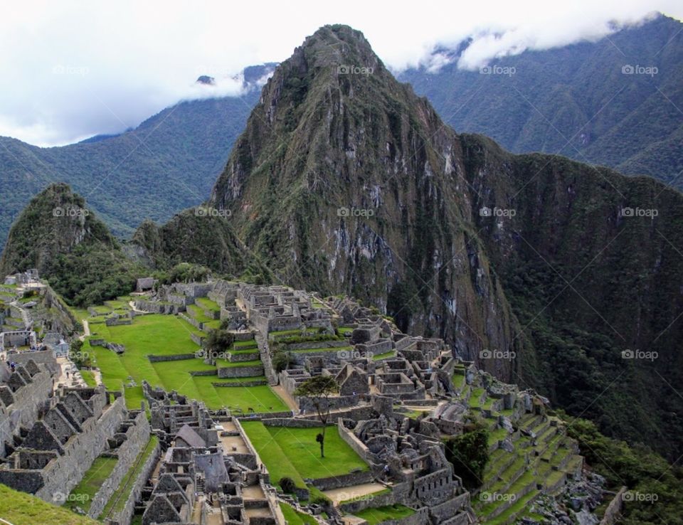 The ancient ruins of Machu Picchu