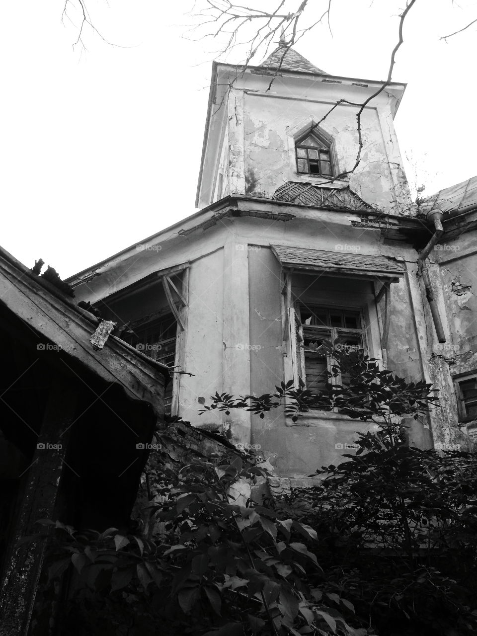 old abandoned building in Zhytomyr region, autumn 2018 (house Tereshchenkov)