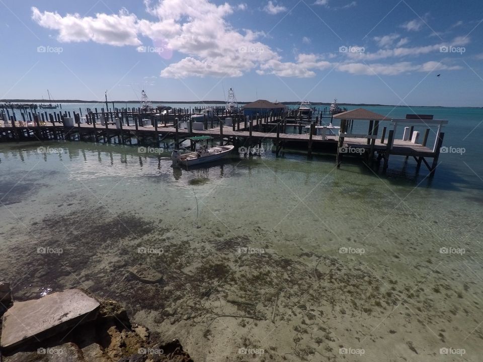 Marina in Harbour Island, Bahamas