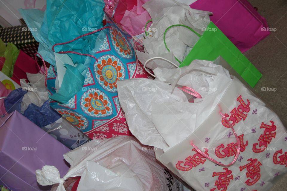 Gift bags, presents