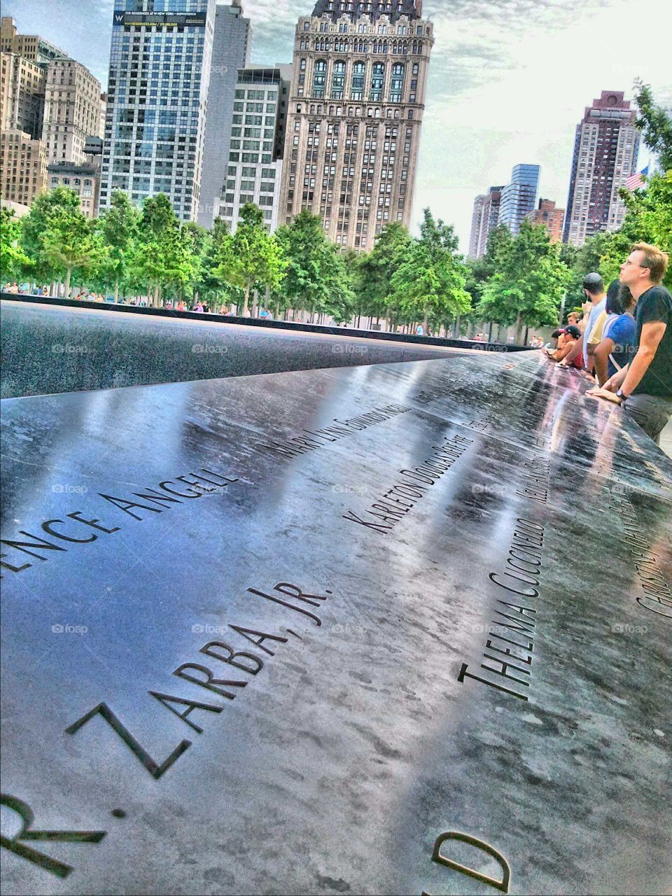 Reflective at the 9/11 Memorial
