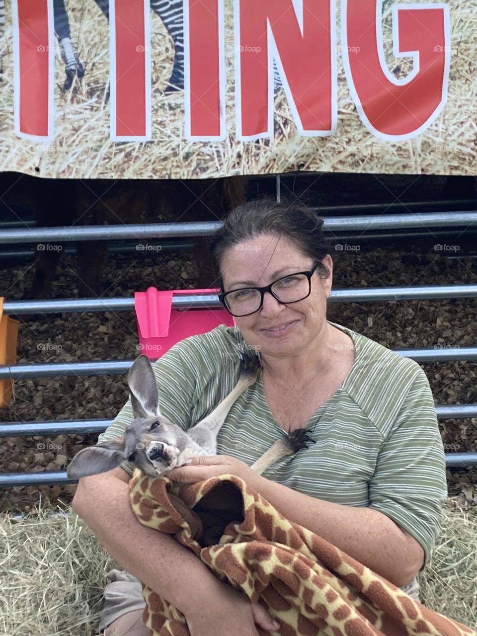 Selfie with a baby joey