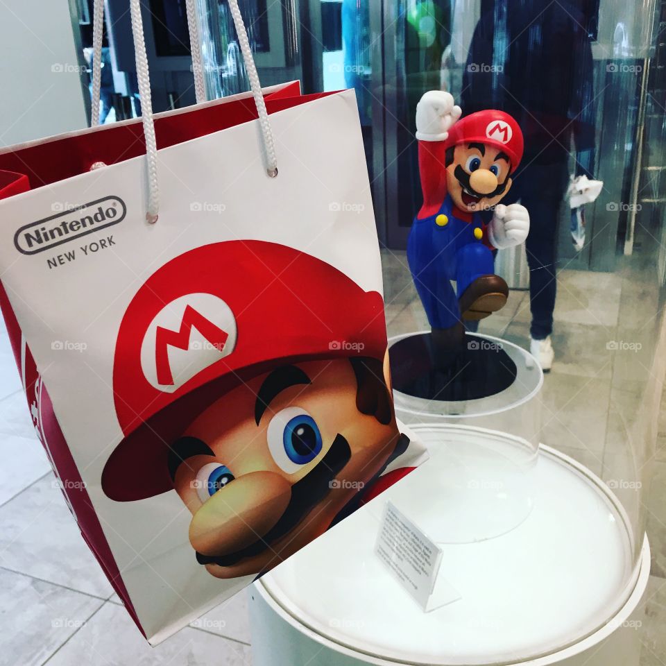 Shopping at the Nintendo Store in New York City