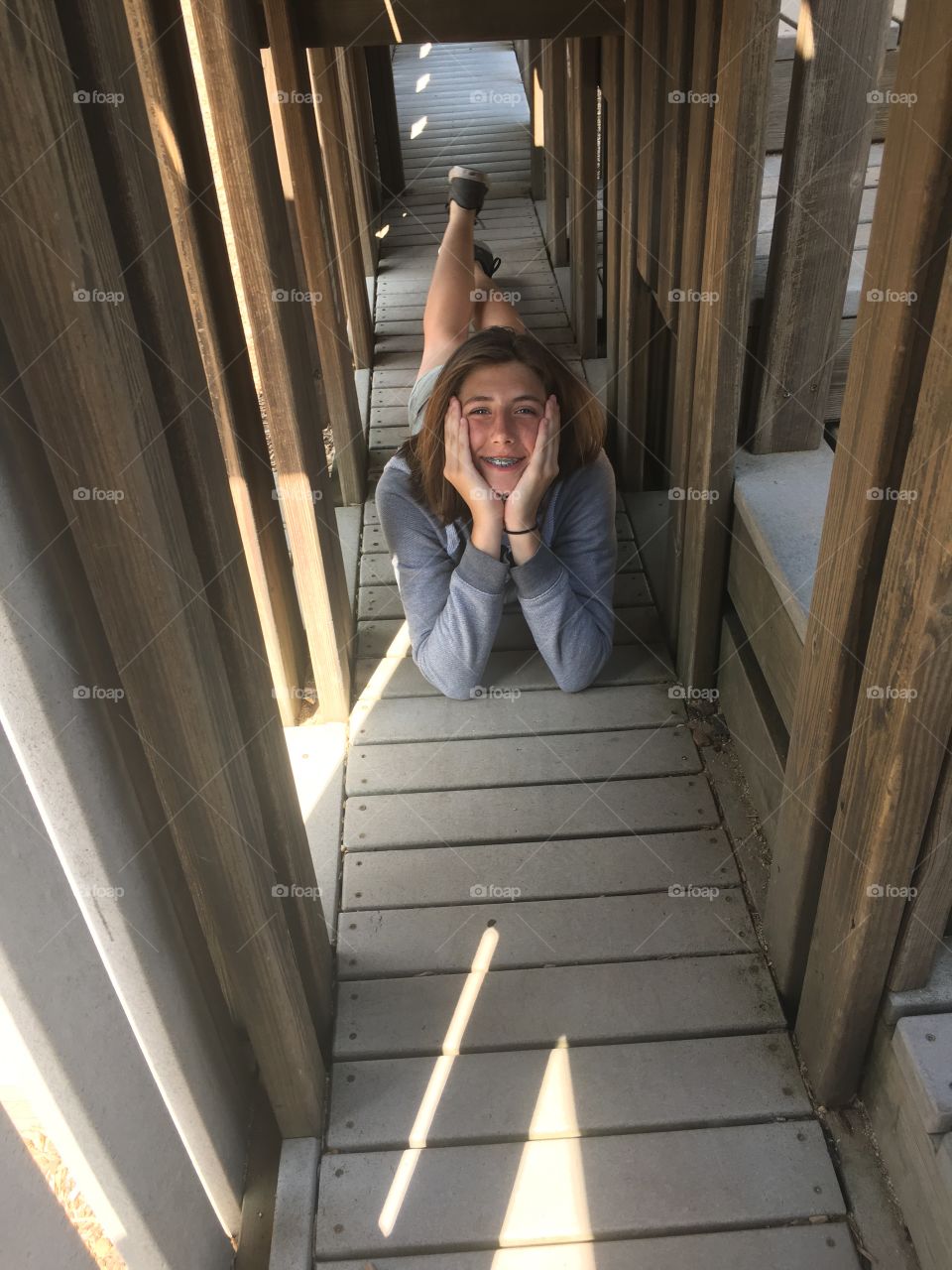 Girl on the playground 