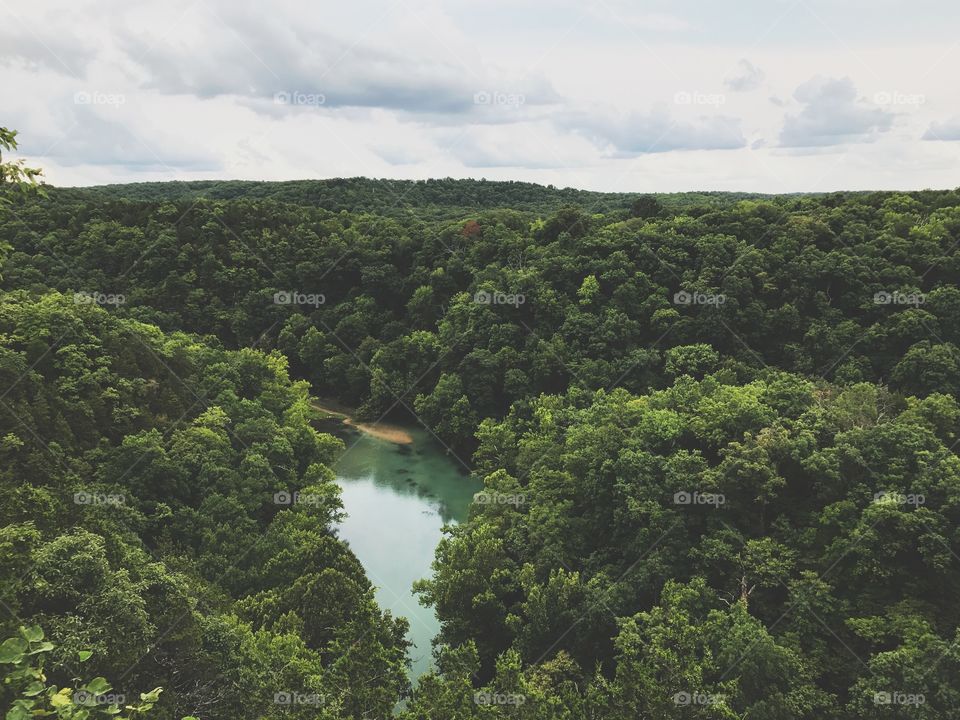 Aerial spring view