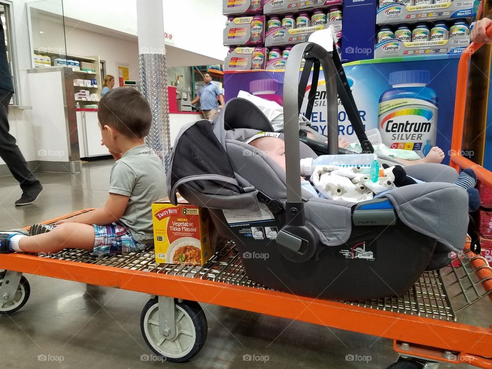 Shopping with little kids