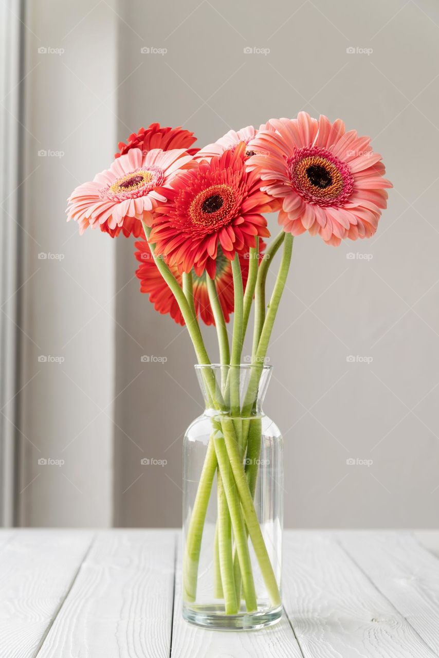 beautiful flowers on the table