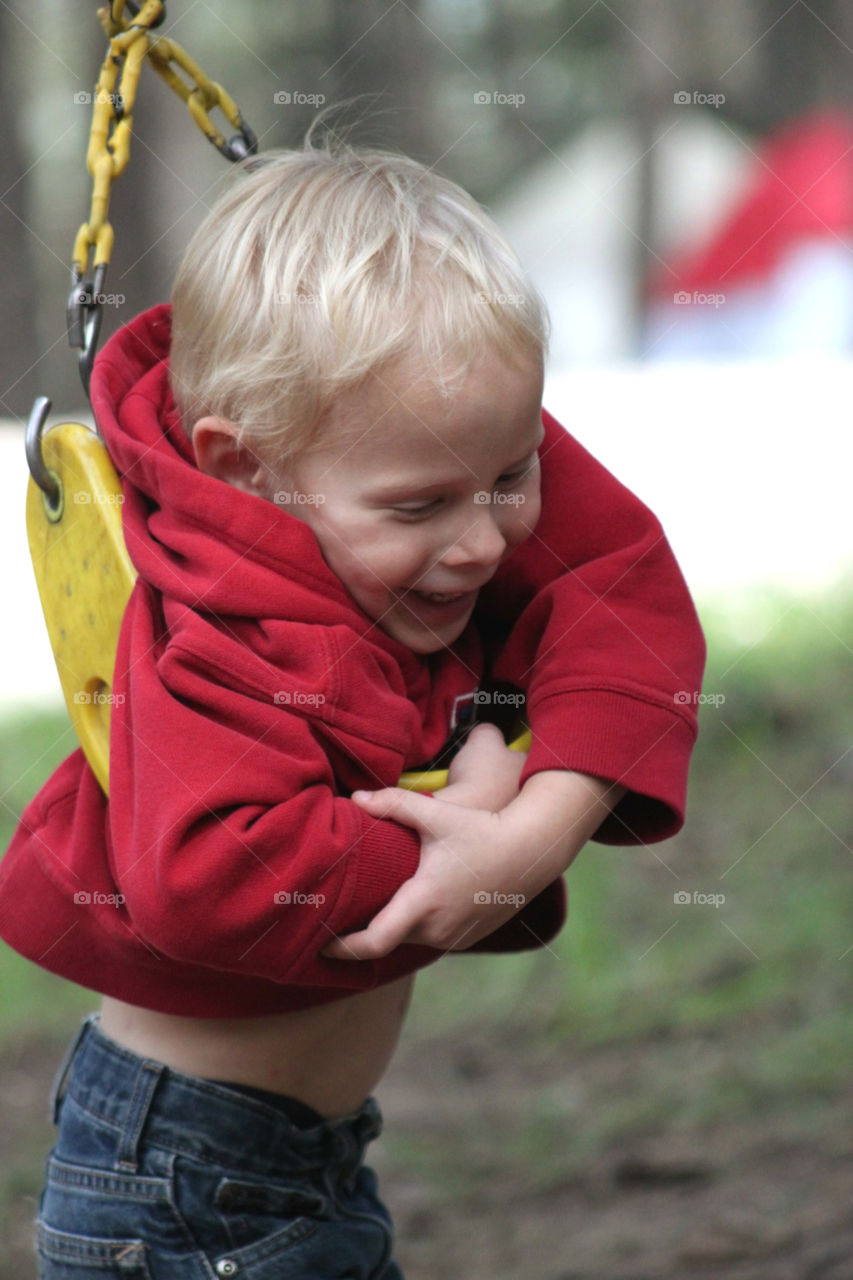 Happiness and a Swing