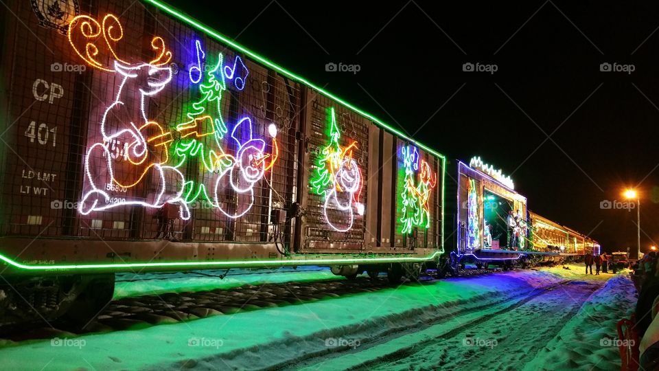 holiday train. the holiday train was in town.