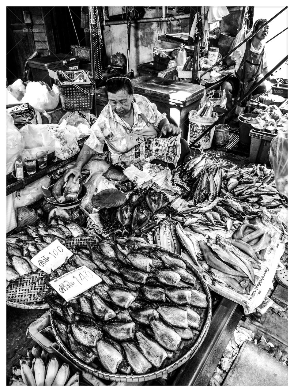 Maeklong Market. Bangkok